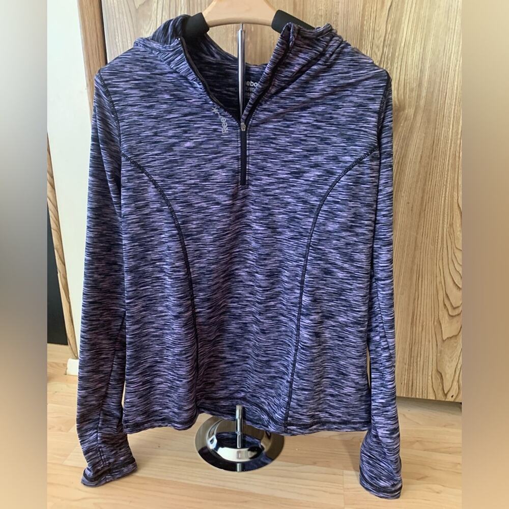 Purple Reebok Quarter Zip Sweatshirt